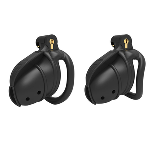 อุปกรณ์ล็อคองคชาตชายแบบวงแหวนโค้ง/แบน สีดำ/ขาว ทำจากพลาสติก ขนาดเล็ก สำหรับผู้ชายอายุ <span class=keywords><strong>18</strong></span> ปีขึ้นไป - Product Image 1