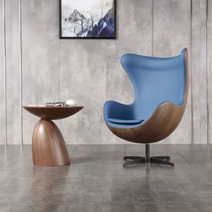 Fauteuil de loisir en cuir de luxe, design fauteuil œuf, pour salon, appartement, mobilier moderne, fauteuil - Product Image 2