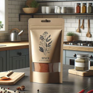 Оптовая продажа, упаковка для пищевых продуктов с логотипом на заказ, пакеты с застежкой-молнией для специй, пластиковые пакеты с застежкой-молнией - Product Image 5