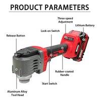 Meuleuse d'angle sans fil sans balais Fengren WS0084 20V 3.0AH avec batterie lithium-ion, vitesse variable, 1200W, 100MM pour découpe, meulage et bricolage