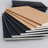 Myway Mini Notepad Bulk Small Journal Pocket Notiz blöcke Kraft Brown Black Paper Notebook für Kinder