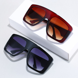 <span class=keywords><strong>Lunettes</strong></span> de soleil <span class=keywords><strong>tendance</strong></span> <span class=keywords><strong>2022</strong></span> <span class=keywords><strong>Lunettes</strong></span> de soleil carrées surdimensionnées à la mode pour femmes Protection UV400 <span class=keywords><strong>Lunettes</strong></span> de soleil en PC - Product Image 2