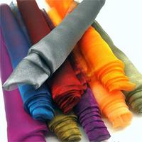 Tissu de satin d'organza liquide de polyester 100% réfléchissant métallique brillant tissu de satin de soie brillant doux