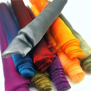Sáng Bóng Kim Loại 100% Phản Quang Polyester Lỏng Organza Satin Vải Mềm Mại Lụa Sáng Satin Vải - Product Image 2