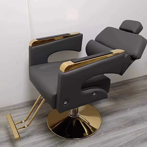 Sillón <span class=keywords><strong>de</strong></span> Peluquería <span class=keywords><strong>Reclinable</strong></span> <span class=keywords><strong>de</strong></span> Estilo Moderno, <span class=keywords><strong>Silla</strong></span> <span class=keywords><strong>de</strong></span> Salón <span class=keywords><strong>de</strong></span> Belleza Hecha <span class=keywords><strong>de</strong></span> Metal Resistente - Product Image 1