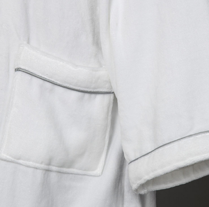 Peignoir d'Hôtel Personnalisé de Luxe en Velours Éponge Épais, Peignoir d'Hiver en Velours Doux et Épais - Product Image 6