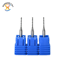 Set Mata Bor PCB Tungsten Carbide Mini Presisi Tinggi Warrior's Bit OEM/ODM CNC Milling 2 Flutes
