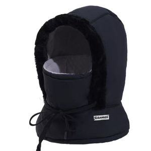 Gorro de Invierno para Mujer Jianmei, Estilo Lei Feng, con Protección para el Cuello, a Prueba de Viento, Máscara Facial, Sudadera con Capucha Cálida para Ciclismo al Aire Libre, Color Negro - Product Image 1