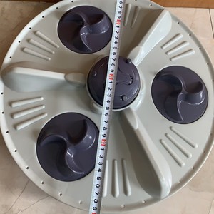 Pulsator Washing Machine Impeller DFS-604 Turbine Blade Grey <b>Plastic</b> Part for Spin Dry Tub and <b>Drum</b> - Product Image 2