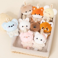 Peluches Animaux en Peluche Tendances : Cochon, Souris, Lapin, Ours – Porte-clés Kawaii en Peluche