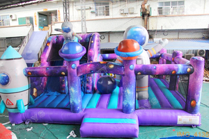 Castillo Inflable con Tobogán <span class=keywords><strong>de</strong></span> Astronauta, Temática Espacial, <span class=keywords><strong>para</strong></span> Niños, Alquiler <span class=keywords><strong>para</strong></span> <span class=keywords><strong>Fiestas</strong></span>, PVC <span class=keywords><strong>para</strong></span> Exteriores, Personalizable - Product Image 4
