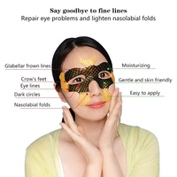 Parches de Hidrogel de Colágeno con Cristales Dorados en Forma de Mariposa, Marca Privada OEM, para Iluminar las Ojeras, Mascarilla Vegana Nutritiva para Ojos