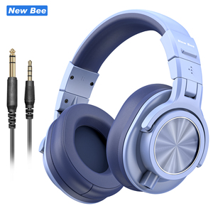 Audífonos de Estudio con Cable de 3.5mm y 6.35mm, Color Azul, para Amplificador, Grabación en Computadora, Podcast, Teclado, Venta al Por Mayor - Product Image 1