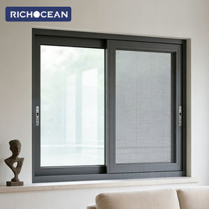 Fenêtres coulissantes en aluminium à double vitrage, résistantes aux ouragans, à rupture de pont thermique, économiseuses d'énergie, RICHOCEAN - Product Image 6