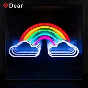 3D Acrylic Led Neon gương dấu hiệu vô cực gương ánh sáng ngoài trời bảng hiệu hộp điện tử LED thư ánh sáng dấu hiệu - Product Image 2