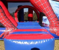 PVC personnalisé gonflable Spider Man cavaliers gonflable Combo château videur toboggan aquatique Spiderman pour les enfants