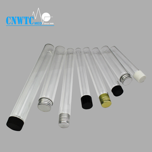 Tube à essai en verre de laboratoire en borosilicate à fond plat avec bouchon à vis 16X150mm 18X150mm 13X100mm - Product Image 6