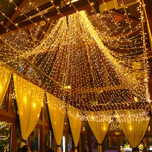 Luz de corda LED 10M 20M 50M Luzes de Natal impermeáveis para decoração de festas de casamento de Natal interior e exterior