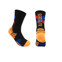 Chaussettes de sport rembourrées en tissu éponge respirant pour jeunes, chaussettes de printemps pour le basketball et les sports, multicolores, résistantes à l'usure