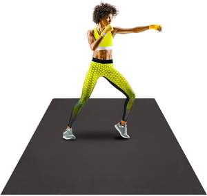 Tapete de Ejercicio Cuadrado Moderno de PVC Resistente al Agua de 6'x6' y 7mm de Grosor para Yoga y Gimnasio con Color y Logotipo Personalizados - Product Image 2