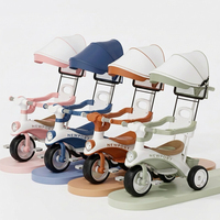 Poussette pour bébé, nourrisson et tout-petit, poussette à 3 roues avec auvent pour les promenades quotidiennes, les sorties et les courses, poussette avec pare-soleil