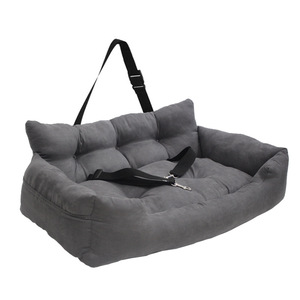 Tempat tidur anjing, dapat dilepas dan dicuci lembut kursi belakang tempat tidur penyimpanan tali hewan peliharaan mobil perjalanan tempat tidur - Product Image 1