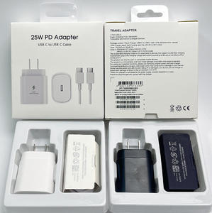 Cargador USB C PD de 25W para Samsung S21 S22 S23 S24 S25, Adaptador de Carga Rápida con Cable, Enchufe para EE. UU., UE y Reino Unido - Product Image 6