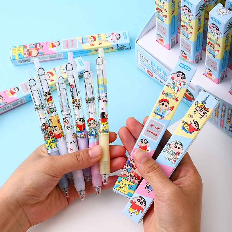 Cute Shin-chan Blind Box Gel Pen - Perfect for School Supplies
