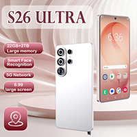 Smartphone S26 Ultra 5G, 108MP, double carte, double veille, grand écran 6,99 pouces, stockage important 22+2 To, batterie 8000 mAh, Android, idéal pour le gaming