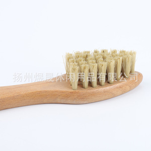 Brosse à lit en crin de cheval, fournitures de nettoyage pour la literie et la chambre, brosse à dépoussiérer pour l'intérieur de la voiture, brosse à long manche en bois de hêtre souple - Product Image 1