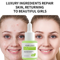 Sérum facial en ampoule Centella Asiatica biologique naturelle de marque privée OEM pour réparer les soins de la peau sensible à l'acné