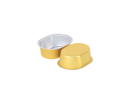 Petit bac à papier d'aluminium jetable de 50ML Insert de cupcake jetable Plateau de transport pour la cuisson Conteneurs jetables en papier d'aluminium