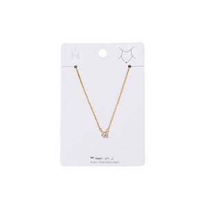 Collar de Zirconia con Colgante de Acero Inoxidable, Joyería de Moda - Product Image 1