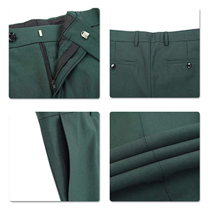 2019 Meilleur Populaire Élégant Vert Armée hommes Costumes Garçons D'honneur 2 pièces Costumes pour Hommes - Product Image 6