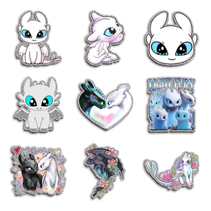 Catálogo de Adornos Acrílicos con Purpurina Personalizables: Dijes de Dragón de Dibujos Animados, Insignias de Resina Hunter, Cabujones de Resina Planos y Decoraciones Acrílicas con Purpurina - Product Image 2