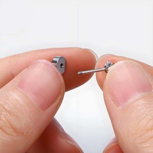 Piercing de cuerpo personalizado joyería ASTM F136 titanio Labret nariz Stud tallo largo roscado Zircon <span class=keywords><strong>labio</strong></span> uñas Ti hilo interno <span class=keywords><strong>pendientes</strong></span> - Product Image 5