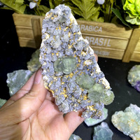 Venta al por mayor cristal natural mineral roca cruda verde fluorita calcita Fujian fluorita cristal Soecimen