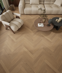 [ Nome: Champagne ] Parquet in Rovere Bianco a Spina di Pesce a 3 Strati in Legno Ingegnerizzato - Product Image 3