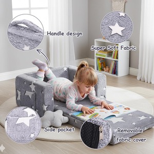 Chaise pour tout-petit convertible en bonhomme de neige lumineux – Canapé enfant à bascule - Product Image 5
