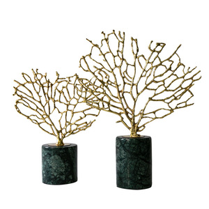 Rama de cobre de mármol <span class=keywords><strong>minimalista</strong></span>, decoración moderna para el hogar y la sala de estar - Product Image 5