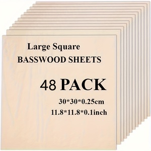 <span class=keywords><strong>Fogli</strong></span> di <span class=keywords><strong>Legno</strong></span> Laminato Non Finito Spessore 2mm 11,8 X 11,8 Pollici per Artigianato, Taglio Laser, Pittura, Progetti Fai-da-Te - Product Image 1