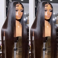 Perruque sans colle en cheveux humains, prête à porter, pré-épilée, pré-coupée, perruque sans colle avec dentelle HD complète 4.5x6, perruque en cheveux naturels
