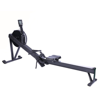 Máquina de remo de aire, equipo de Fitness para gimnasio, máquina de fila de resistencia al aire, máquina de remo de Fitness de uso comercial de aluminio plegable