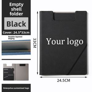 Custom Office Supplies Stationery <b>A4</b> Document Multi Card Slots Leather Portfolio <b>File</b> Folder - Product Image 4