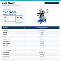 Machine automatique de chanfreinage des bords GCM-R3AR pour le traitement des radii R3 R2 sur tôles