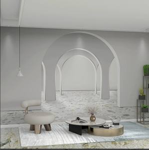 3D Arc Extension Visuelle Vêtements Live Room <span class=keywords><strong>Papier</strong></span> <span class=keywords><strong>Peint</strong></span> Mural Chambre Salon Espace Fond Mur <span class=keywords><strong>Papier</strong></span> <span class=keywords><strong>Peint</strong></span> - Product Image 1