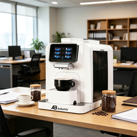 Cafetera Automática Anbolife, de Grano a Taza, 19 Bares, Bomba ULKA, Pantalla Táctil, 11 Bebidas, WiFi Opcional, Fabricación OEM