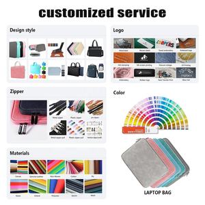 Housse de protection pour <span class=keywords><strong>ordinateur</strong></span> portable en cuir PU souple, étanche et antichoc, avec fermeture éclair, pour hommes et femmes, disponible en tailles 11, 13, <span class=keywords><strong>14</strong></span> et 15,6 <span class=keywords><strong>pouces</strong></span> - Product Image 6