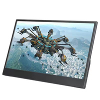 Écran portable 13'' Ultra HD 2K IPS LCD avec deux ports Type-C, haut-parleurs intégrés, 60Hz, temps de réponse de 3ms, pour ordinateur portable, jeux, PC, mobile