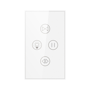 Interruptor de Pared Táctil Inteligente 2 en 1 para Cortinas y Luces, Estándar US/AU 2024, Compatible con Tuya Wifi, para Hogar Inteligente - Product Image 1